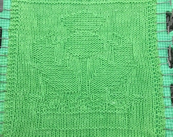 Thistle dishcloth pattern