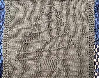 Christmas tree dishcloth dishcloth