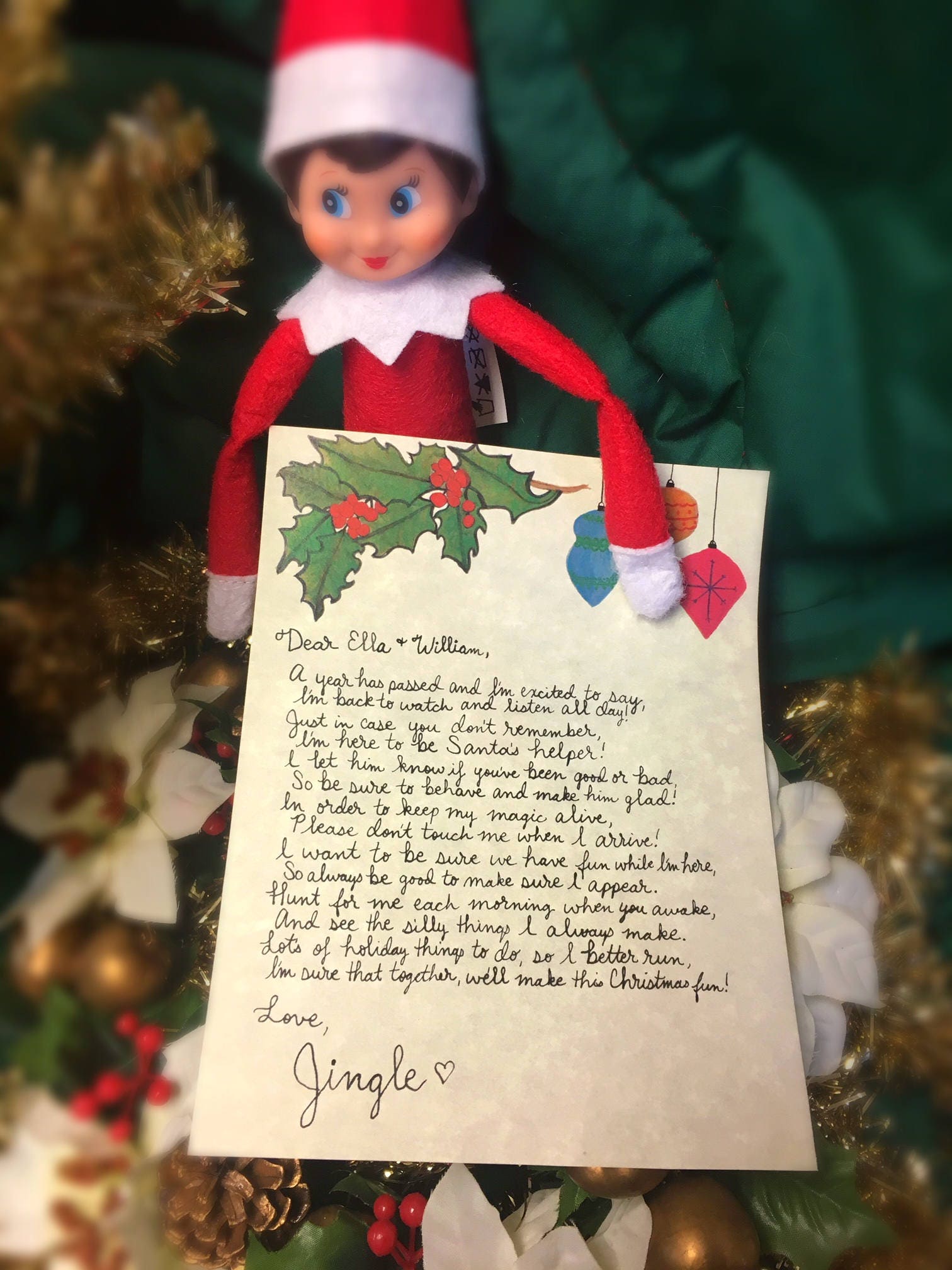 Elf on the Shelf I'm Back Letter | Etsy