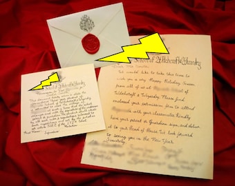 Wizarding Christmas Hogsmeade OR Christmas Acceptance Letter - Personalized and Handwritten- Wizarding World Letter - Potter Gift