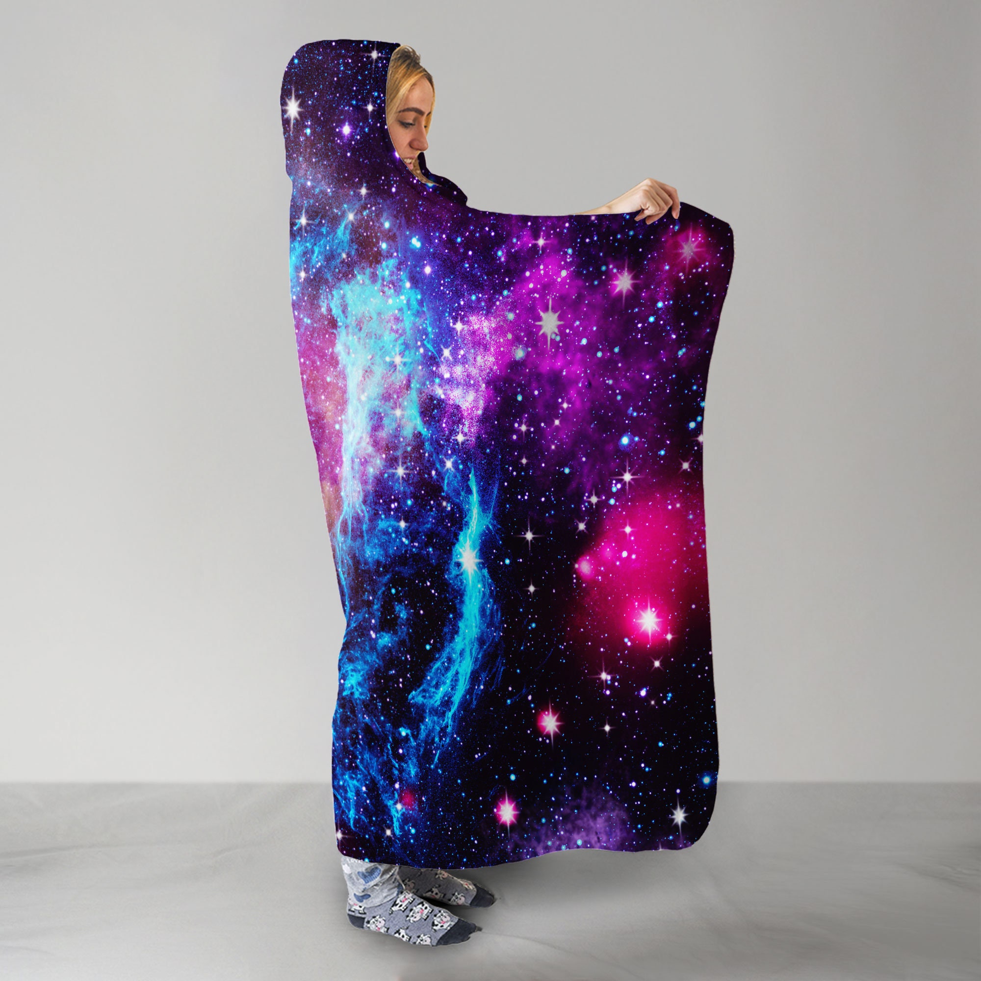 Galaxy Hooded Blanket