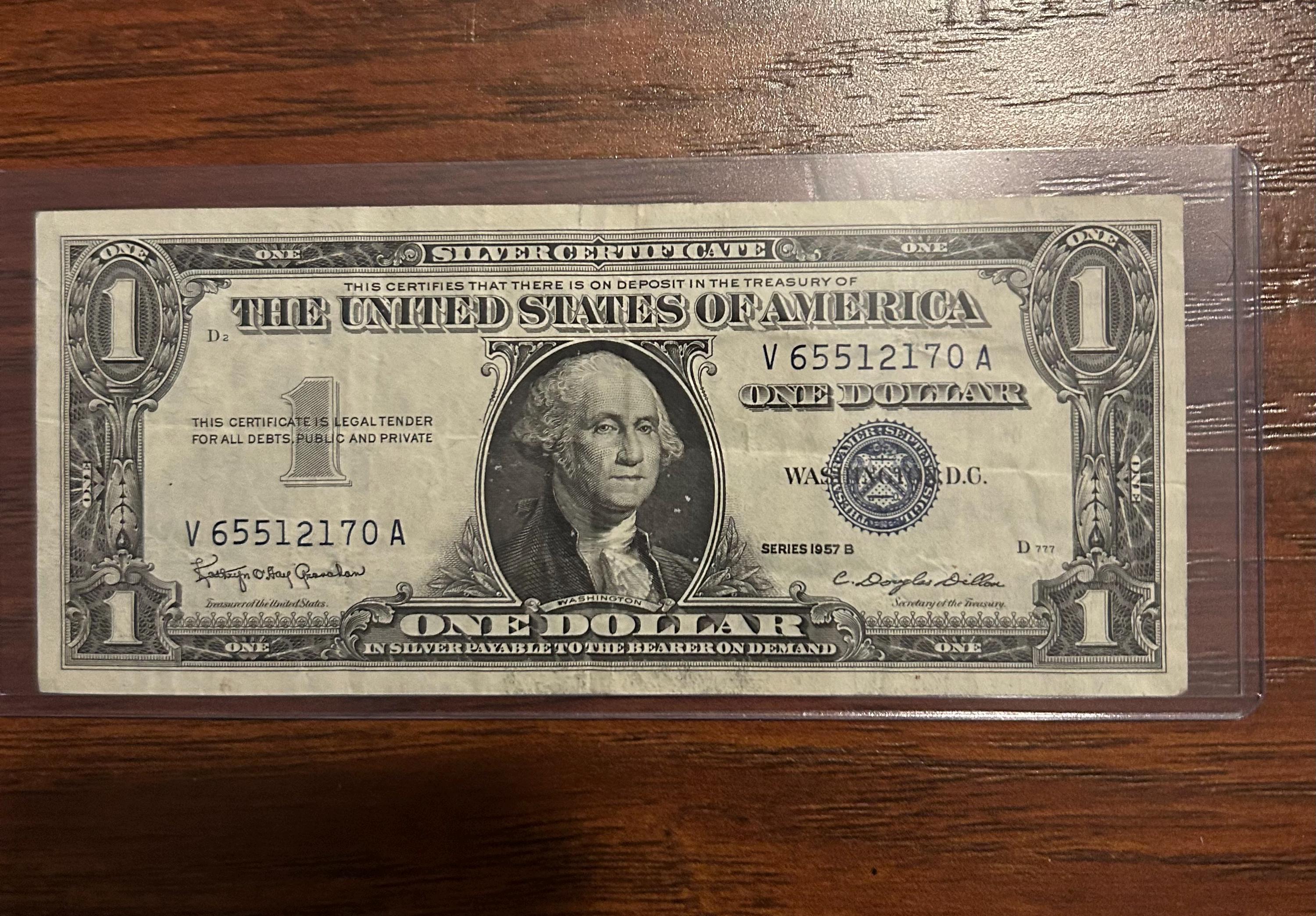 1957 B Silver Certificate - Etsy