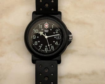 Victorinox Swiss Army Calendar Date 24hours Black Dial Large