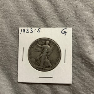 1933 S Walking Liberty Half Dollar