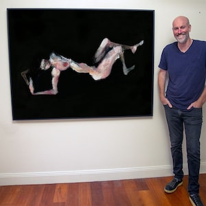 Naked Woman Wall Art Canvas Prints Of An Original Oil Painting 'Ava' by S.D. Carn