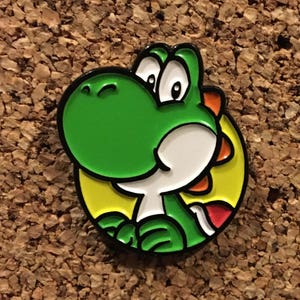 Yoshi Egg Super Mario Brothers Video Game Retro 1.1 Lapel Enamel