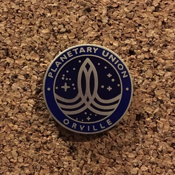 The Orville /'Planetary Union/' Genuine Leather Key Ring /& Free Sticker