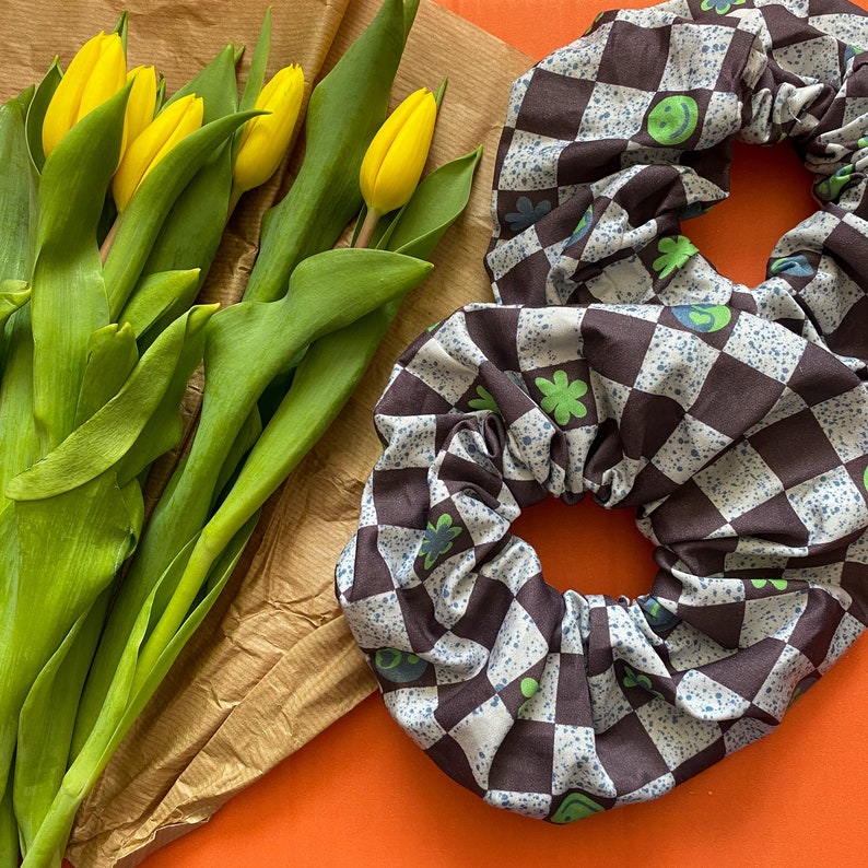 Checkerboard Scrunchie