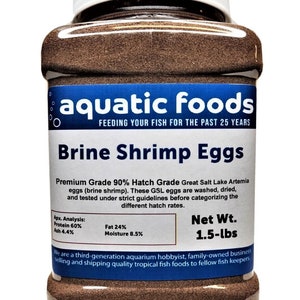 ufs d'artemia de crevettes de saumure, 90 % de taux d'éclosion de qualité supérieure provenant du Grand Lac Salé, Utah, États-Unis