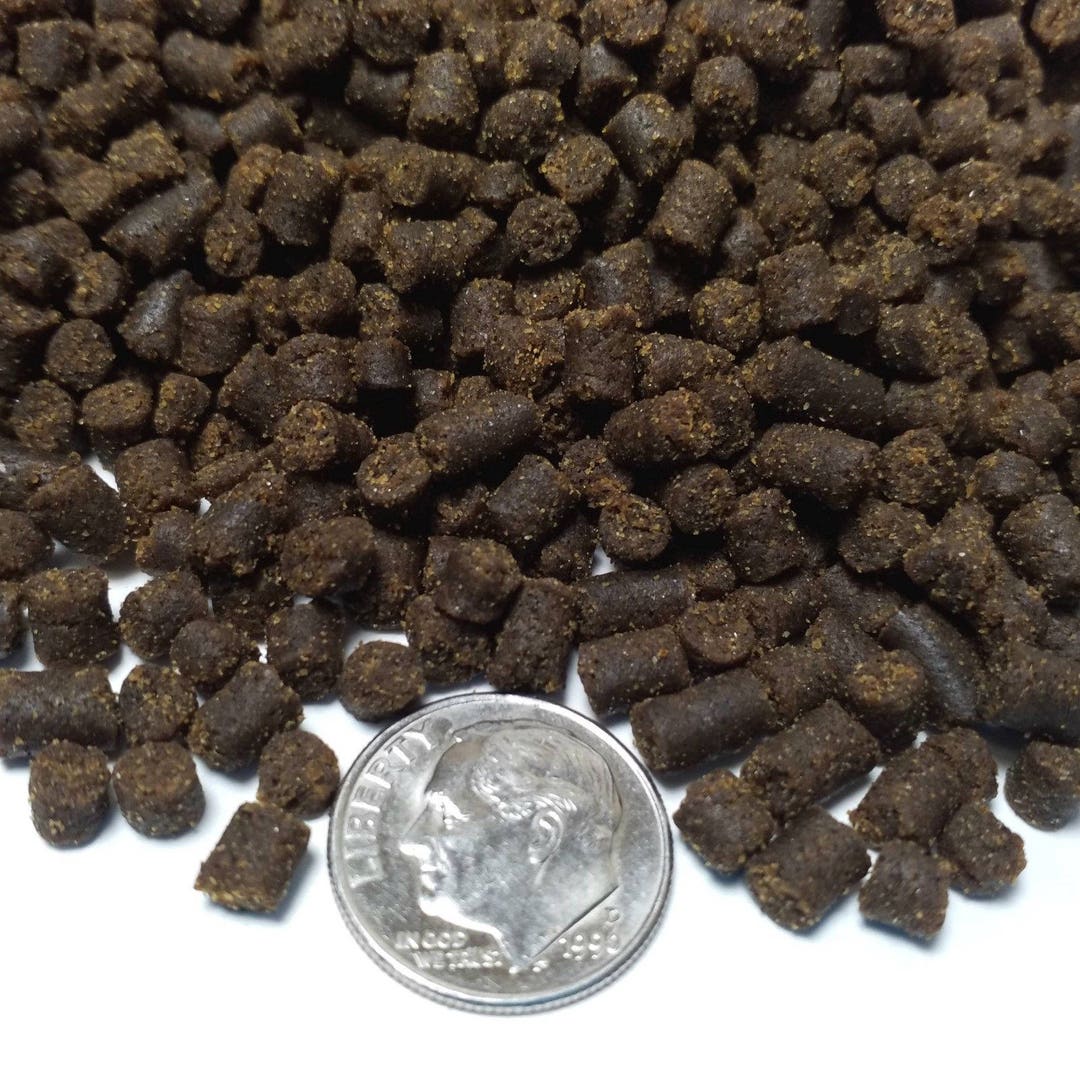 3/16 Rangen Salmon Pellets, Soft Moist Sinking for Axolotls, Shrimp