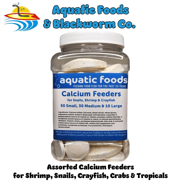 Calcium Feeder Shells for Shrimp, Snails, Crabs, Crayfish, Hermit Crabs and all Tropical Fish