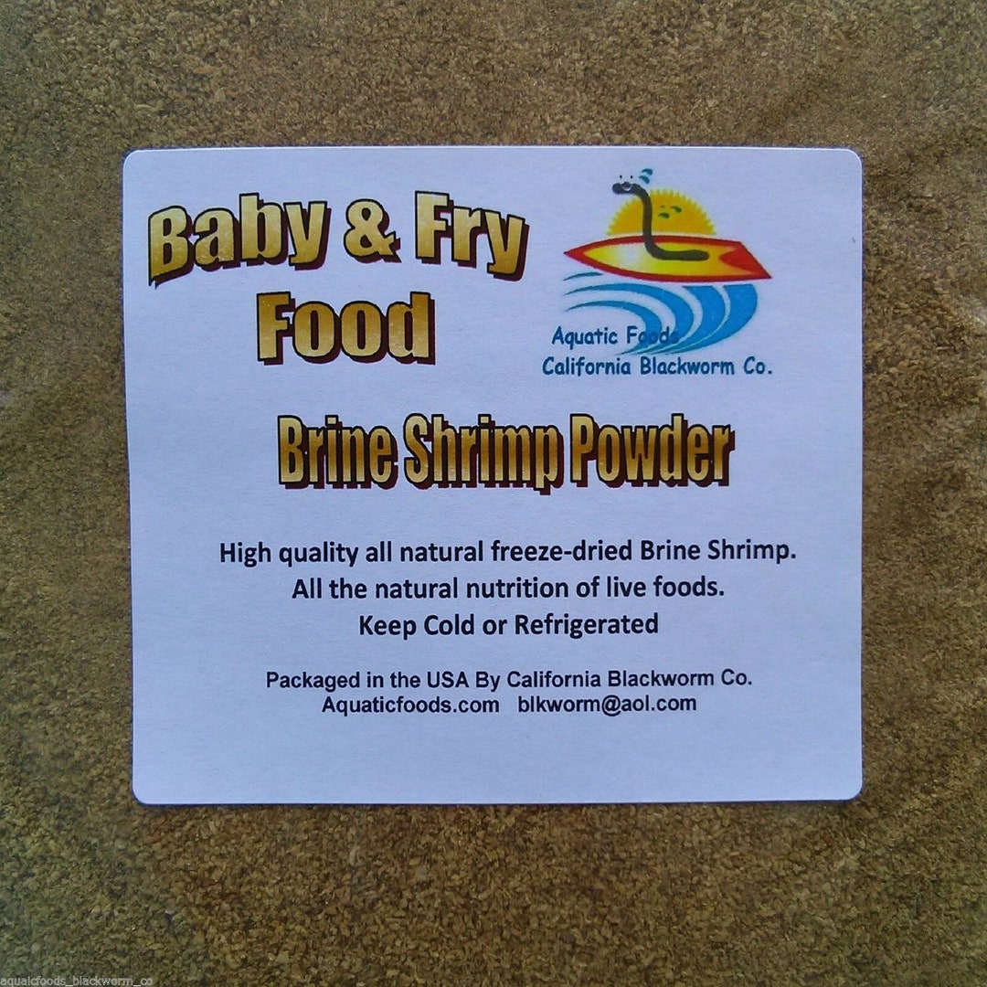 Brine Shrimp Powder Fry & Baby Food for All Types of Tropical Fish -   Canada