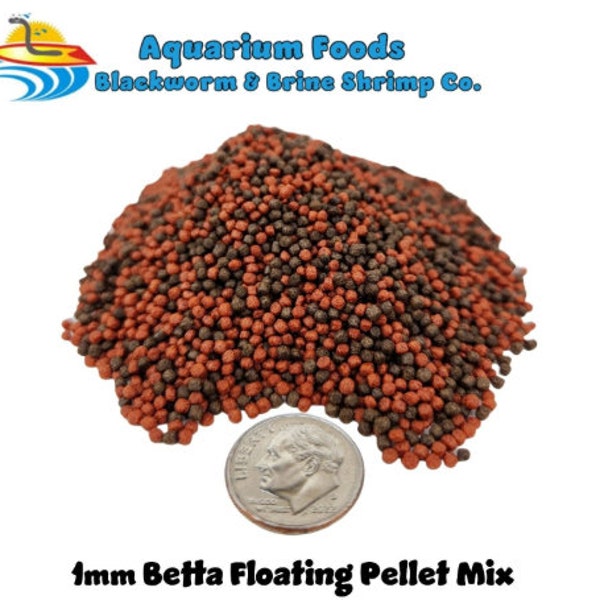 Premium Betta Fish, Tetras, Guppies, Small Fish Color Enhancing Micro Floating Pellets FREE SHIPPING!