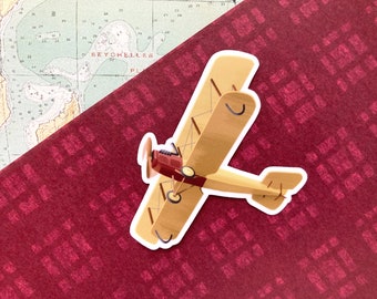 JN-4 Jenny Biplane Airplane Vinyl Sticker