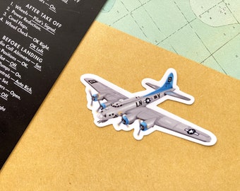 Boeing B-17 Bomber Vinyl Sticker