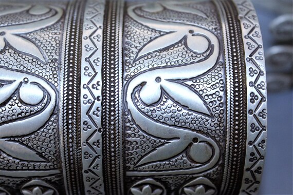 Turkmen OLOMI Solid Silver Bracelet - image 5