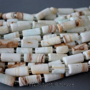 Longish Bright Calcite Beads