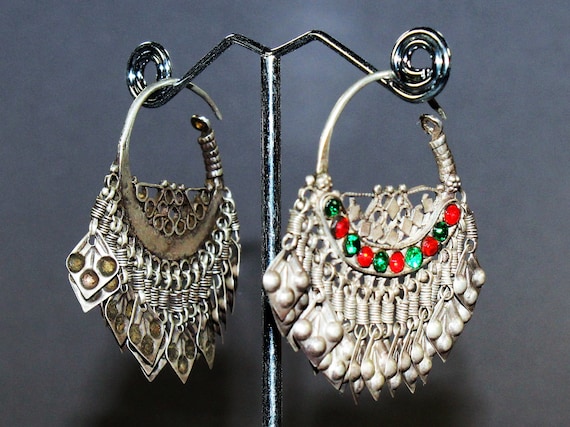 Ethnic sale silver earrings
