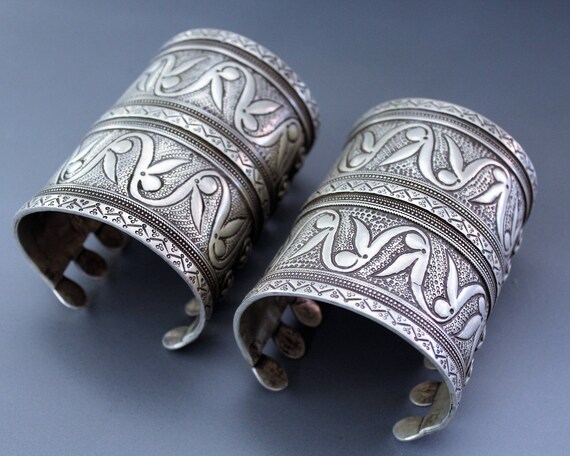 Turkmen OLOMI Solid Silver Bracelet - image 3