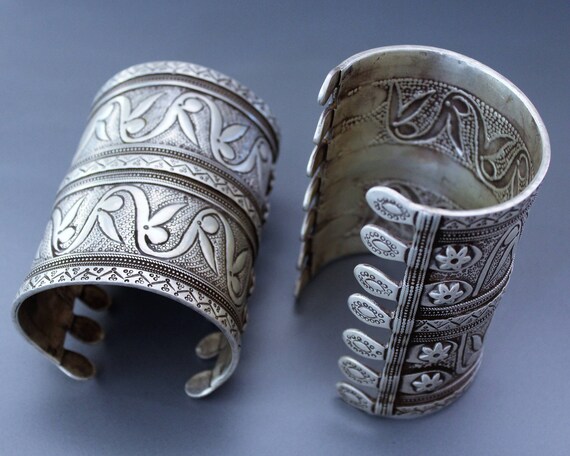Turkmen OLOMI Solid Silver Bracelet - image 4