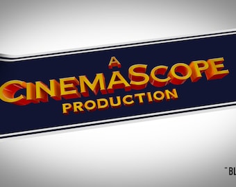 A Cinemascope Production - Vintage style cinema art print.