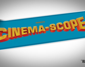 Presented In Cinemascope - Vintage style cinema art print.