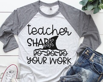 Download Teacher shark svg | Etsy