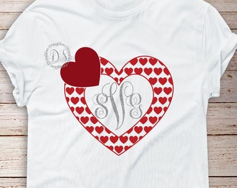 Monogram Love Svg Etsy