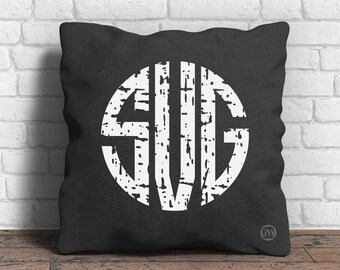 Circle Monogram alphabet svg, Grunge svg, (NOT install font), SVG Dxf EPS Png Jpg Vector Clipart, Cut Print File Cricut & Silhouette Decal