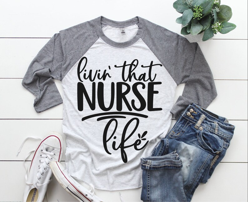 Download Living that Nurse life svg Nurse svg Nurse shirt Nursing | Etsy