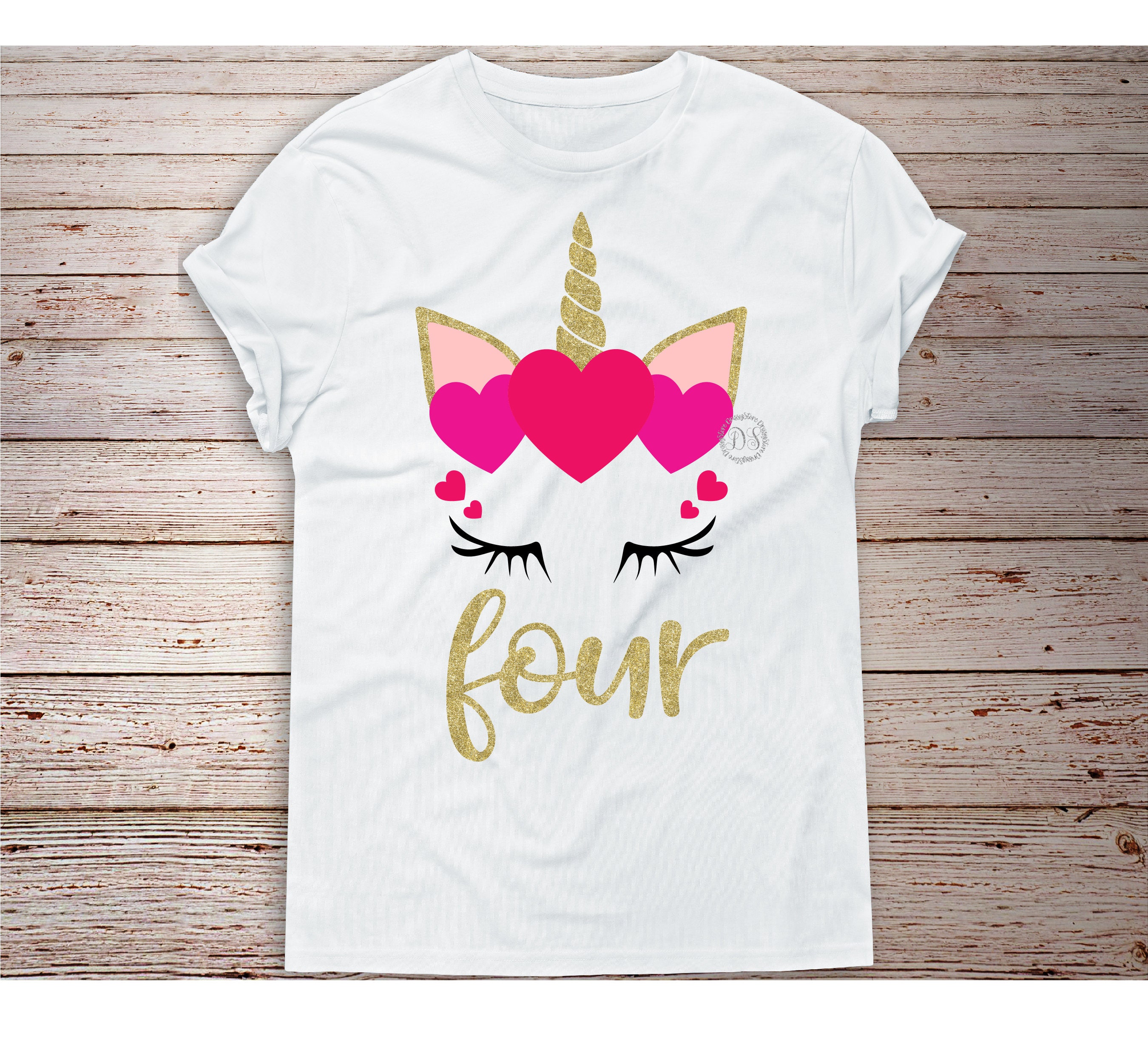 Download Unicorn svg Fourth Birthday svg 4th birthday svg Four svg ...