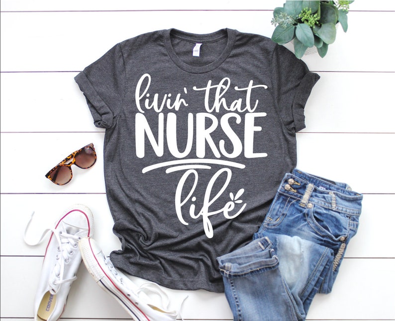 Download Living that Nurse life svg Nurse svg Nurse shirt Nursing | Etsy