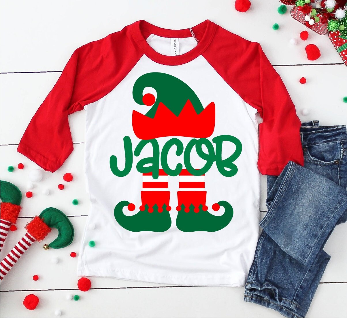 Download Elf boy Svg Christmas Elf Svg Elf Monogram Svg Elf Legs | Etsy