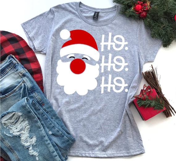 Ho Ho Ho Svg Santa Face Svg Cute Santa Svg Christmas Svg Etsy