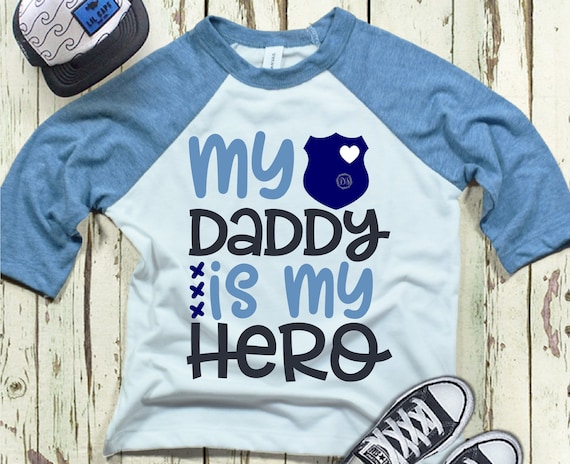 Download My police daddy is my hero svg Dad svg Boys svg Girls svg | Etsy