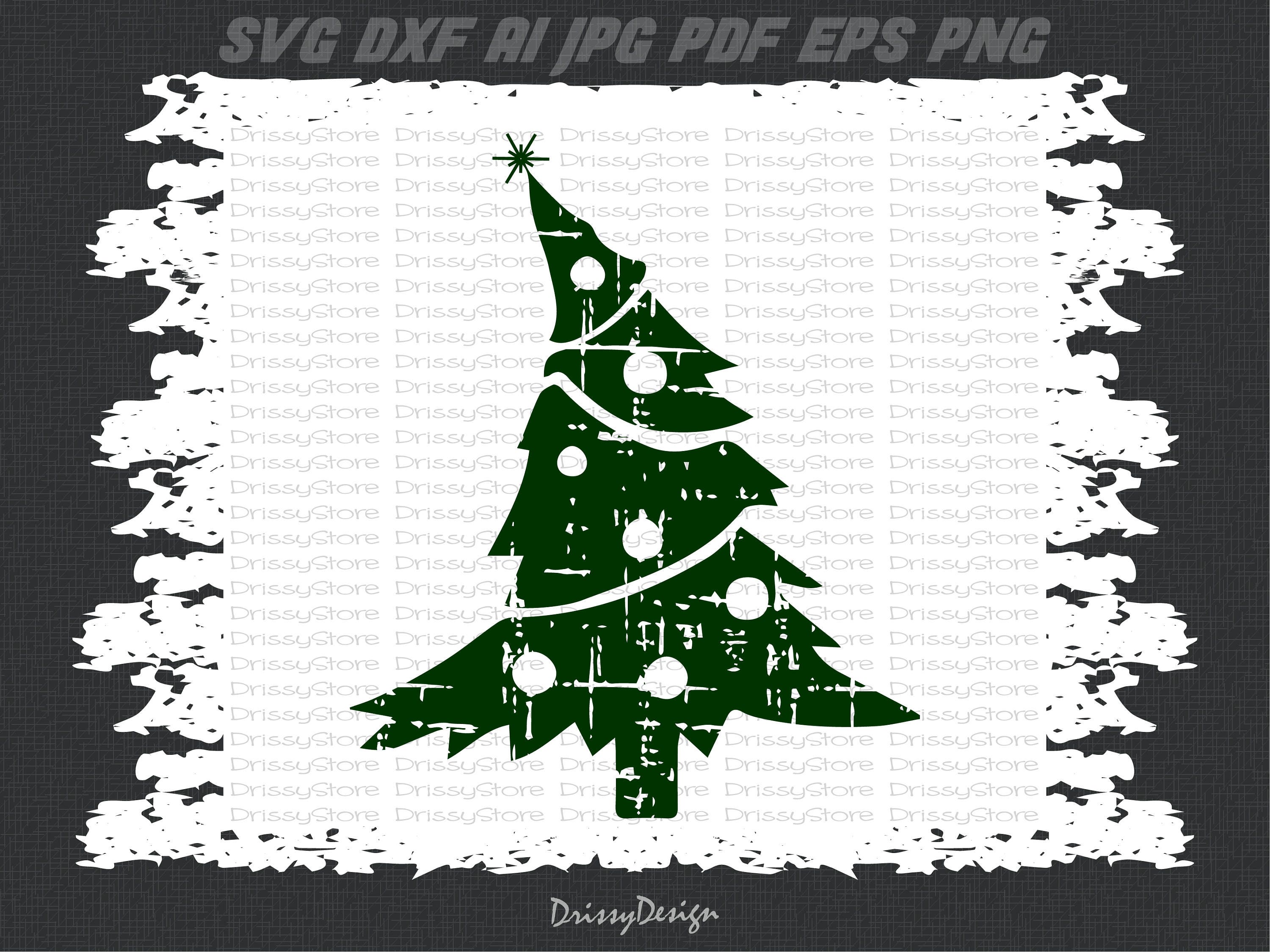 Christmas tree svg Pine tree svg Rustic svg Christmas svg | Etsy