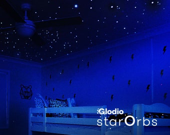 Glow in The Dark Stars Decals Decor for Ceiling 633 Pcs Realistic 3D Stickers Starry Sky Shining Decoration Perfect for Kids Bedroom Bedding Room