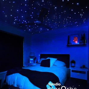 Glow In The Dark Stars, Space Themed Decor, Ceiling Stars, Wall Stickers Kids, Galaxy Bedroom Decor, Wall Stickers Bedroom, Space Wall Decal image 2