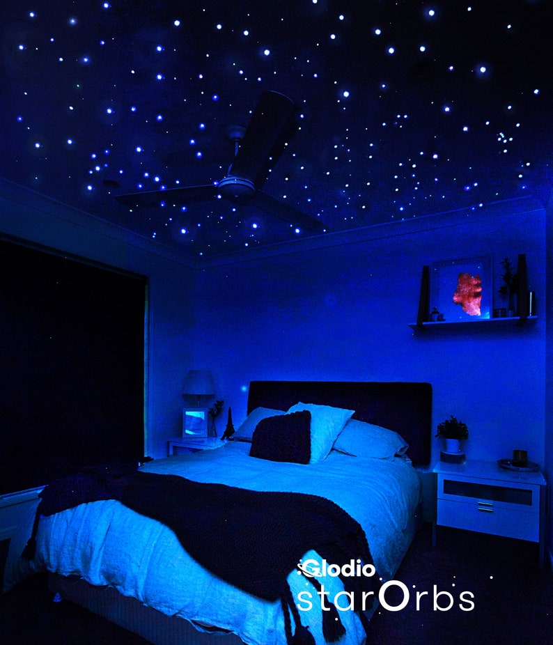 Glow In The Dark Stars, Space Themed Decor, Ceiling Stars, Wall Stickers Kids, Galaxy Bedroom Decor, Wall Stickers Bedroom, Space Wall Decal image 2