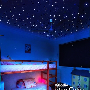 Heavenly Glow Star Stickers, Glow in the Dark starOrbs, 3D Star Ceiling, Galaxy Wall Bedroom Decor Sticker, Multi-Coloured Illusionary Stars