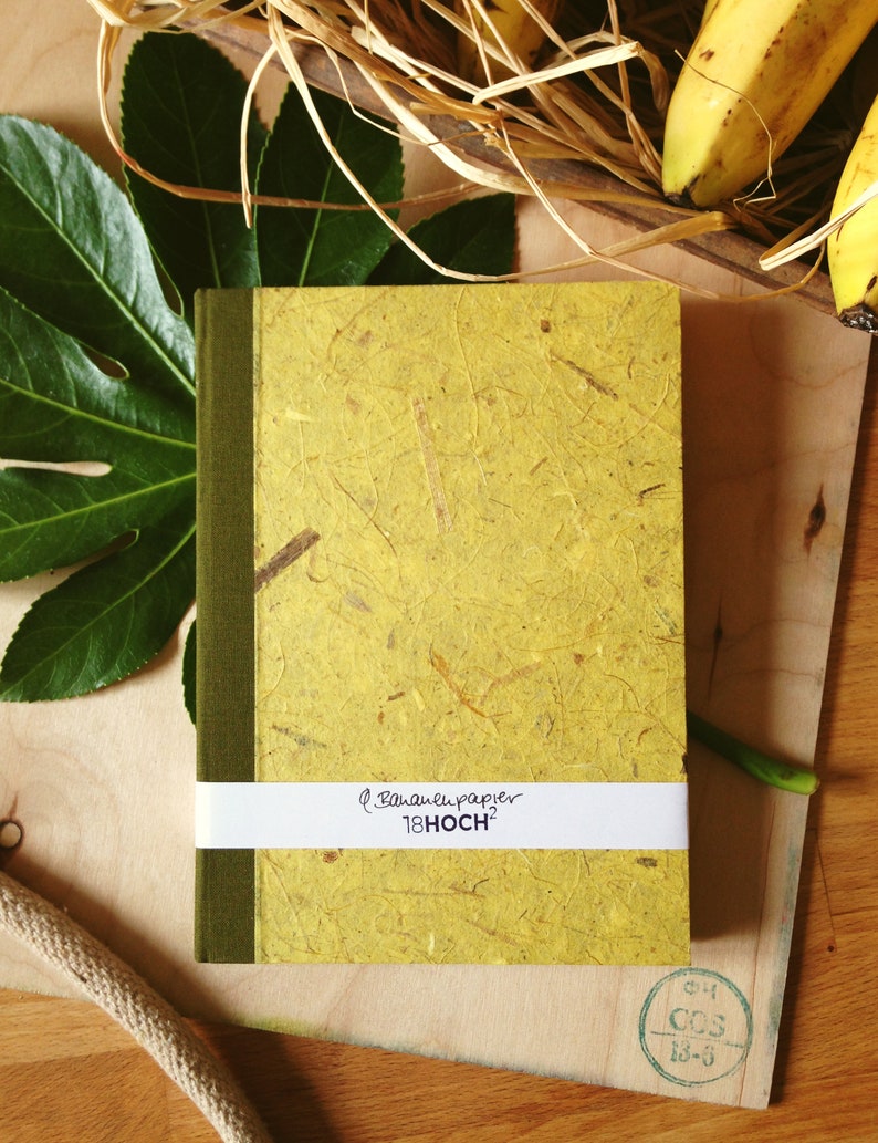 Banana Paper Notebook Diary & Journal Etsy