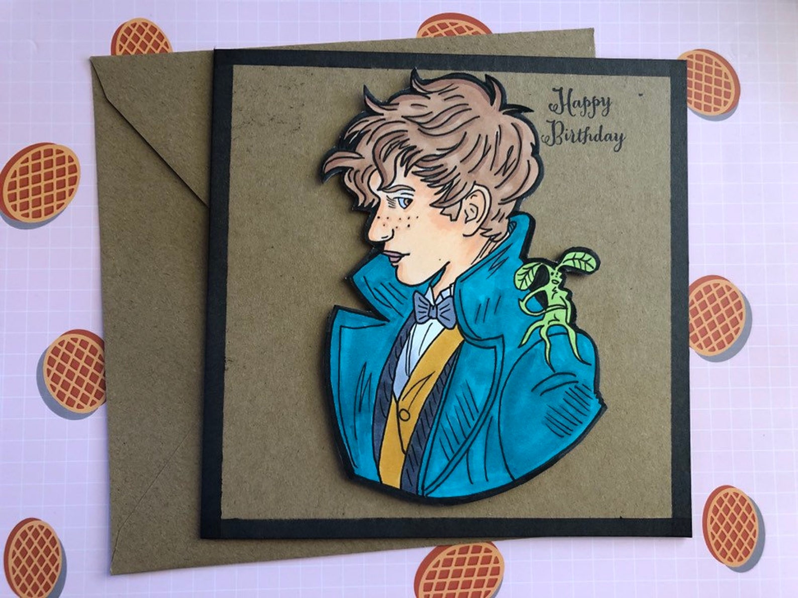 Newt Scamander birthday card Etsy