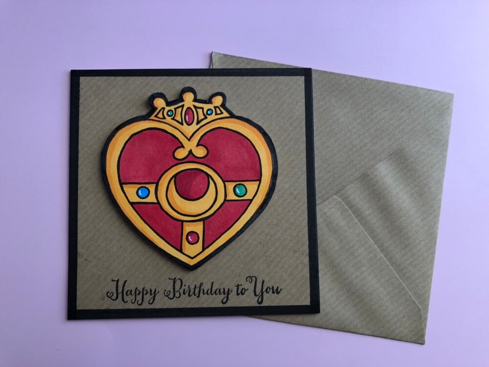 Sailor moon birthday card | Etsy