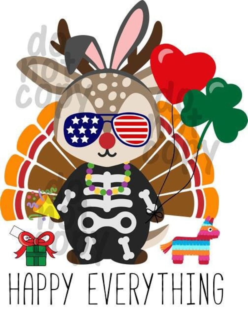 Happy Everything Dye Sublimation Transfer