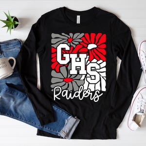 GHS Raiders Floral Transfer Sheet