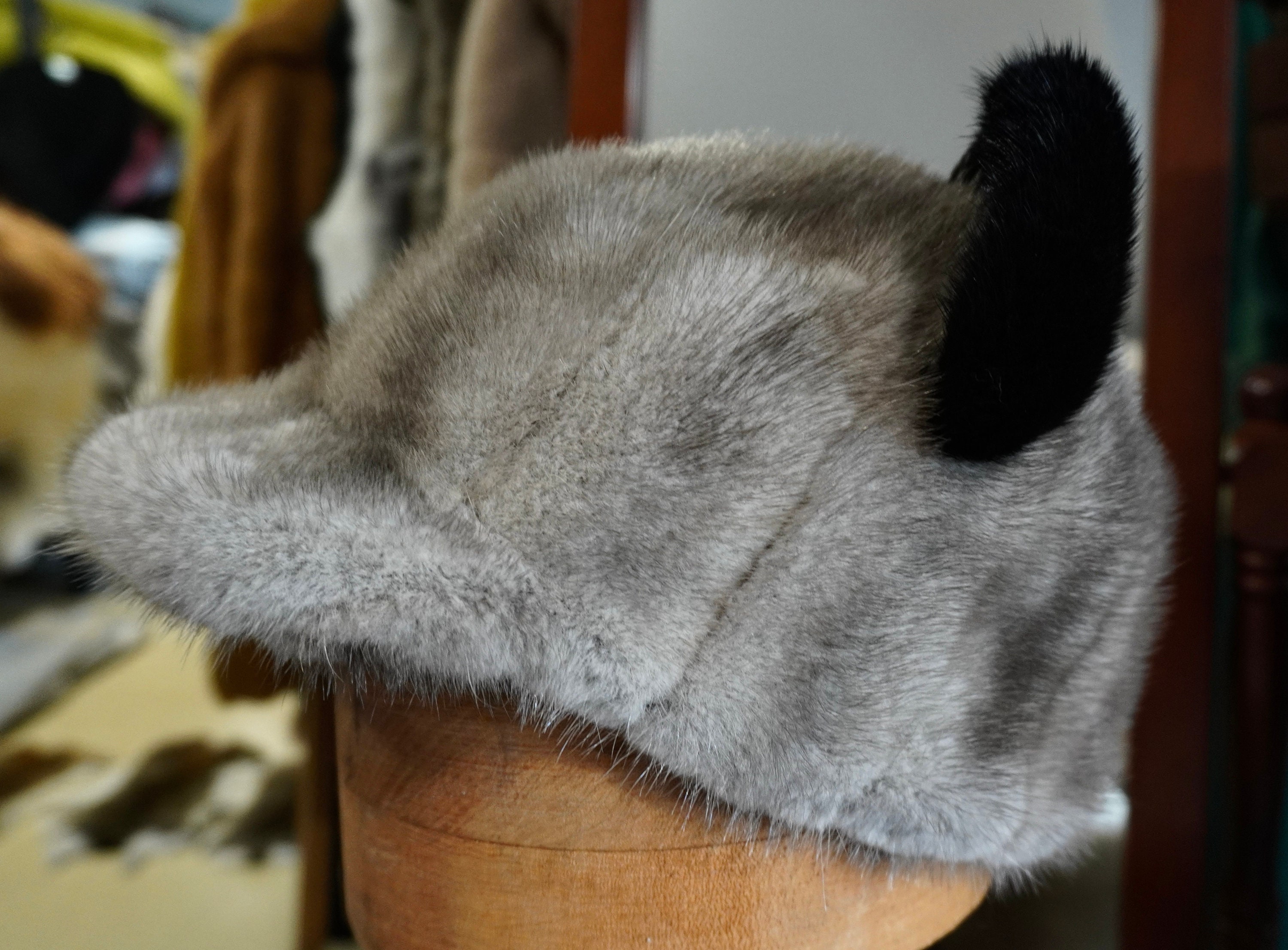 Winter Fun - A Mickey Mouse Style Mink Fur Cap - Made to  display picture 1
