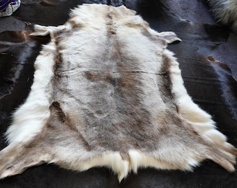 A Beautiful Traditional Reindeer Hide Rug