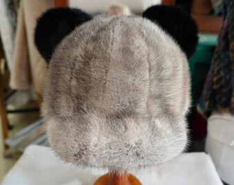 Winter Fun - A Mickey Mouse Style Mink Fur Cap - Made to 