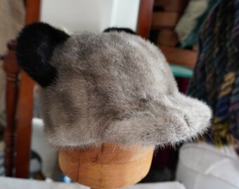 Winter Fun - A Mickey Mouse Style Mink Fur Cap - Made to Make you Smile Winter Fun - A Mickey Mouse Style Mink Fur Cap - Made to  main image 2