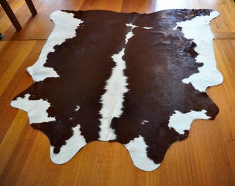 A Striking Premium  Hereford Cowhide Rug